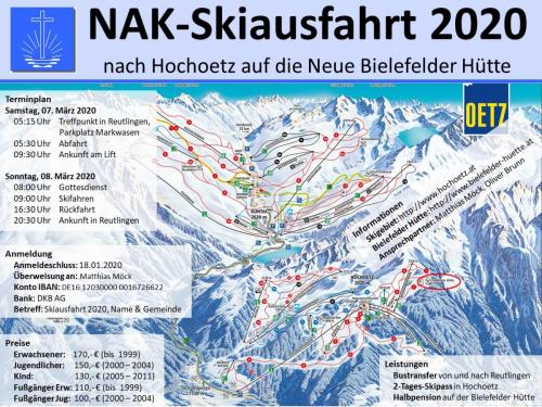 NAK-Skiausfahrt 2020 auf die Bielefelder Hütte - Plakat Q