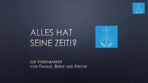 Vortrag alles hat seine Zeit - Jugendstunde 1